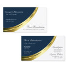 Blue and White with Decorative Gold Decor Stylish