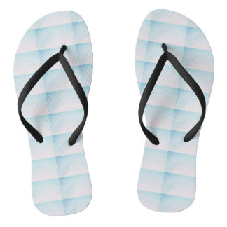 Blue and White Women's Flip Flops