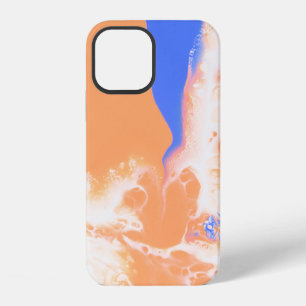 BLUE AND YELLOW ABSTRACT PAINTING iPhone 12 CASE