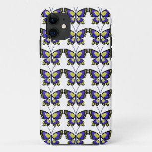 Blue and Yellow Butterfly iPhone 11 Case