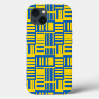 Blue And Yellow Colour Line Design Pattern