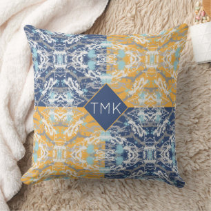 Blue and Yellow Cushion