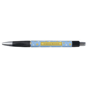 Blue And Yellow Cute Cloudy Sky Personalised