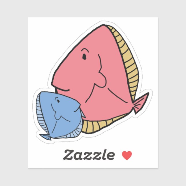 Blue and yellow fish (Sheet)