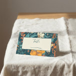 Blue and yellow flowers wedding table number place card<br><div class="desc">Elevate your wedding reception decor with these blue and yellow flowers table number place cards. The elegant and sophisticated design will add a touch of refinement and charm to your special day. These cards are perfect for creating a personalised seating plan and ensuring that your guests find their seat with...</div>