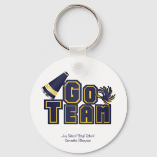 Blue and Yellow Go Team Keychain
