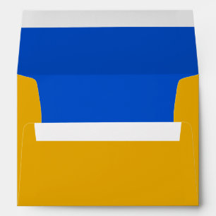 Blue and Yellow Invitation Envelope