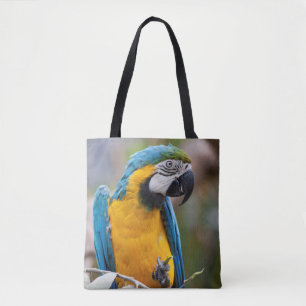 Blue and Yellow Macaw All Over Print Bag