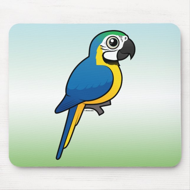 Blue-and-yellow Macaw Mouse Pad (Front)