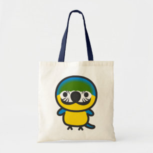 Blue-and-yellow macaw tote bag