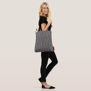 blue and yellow minimalist boho arrow pattern tote bag