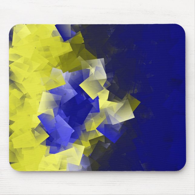 Blue and Yellow Mouse Pad (Front)