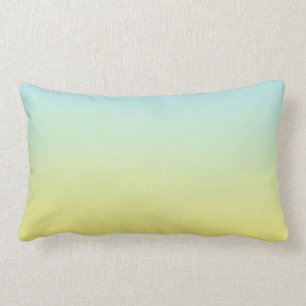 “Blue And Yellow Ombre” Lumbar Cushion