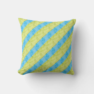blue and yellow palettes cushion