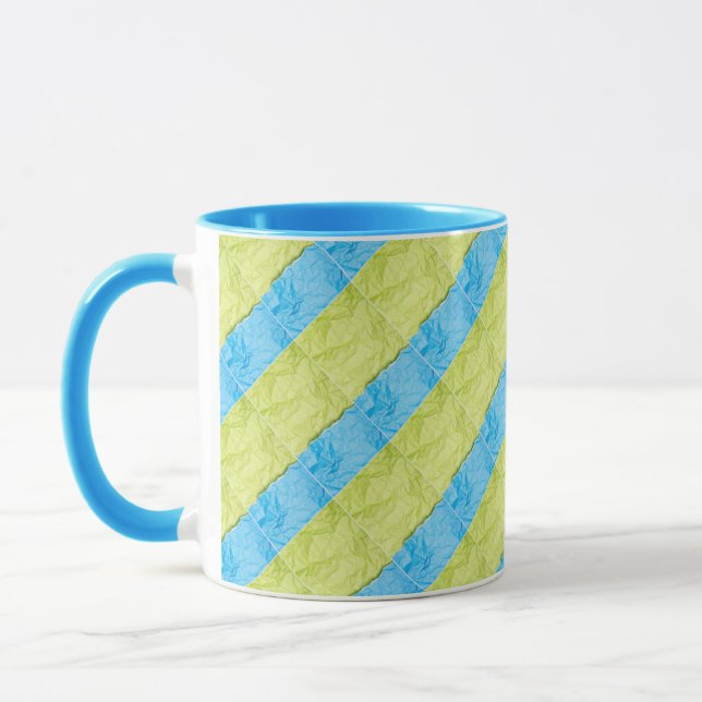 blue and yellow palettes mug (Left)