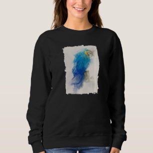 Blue and Yellow Parrot Macaw No 3 Animal Portrait Sweatshirt