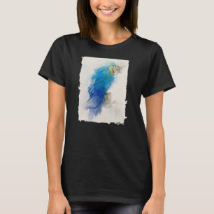 Blue and Yellow Parrot Macaw No 3 Animal Portrait T-Shirt