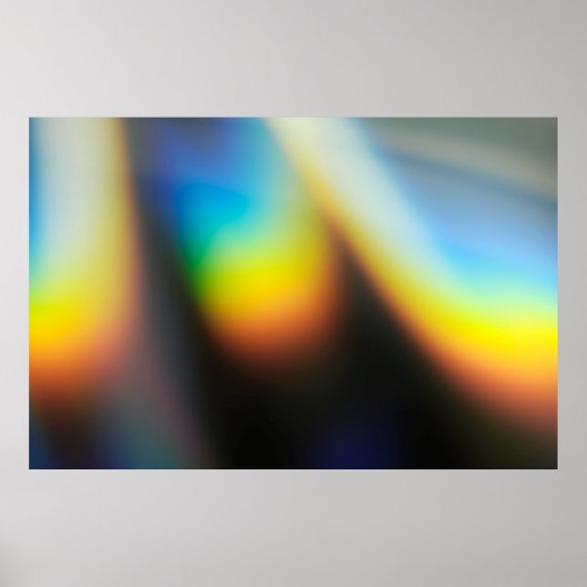 Blue and yellow plastic bottle poster (Front)