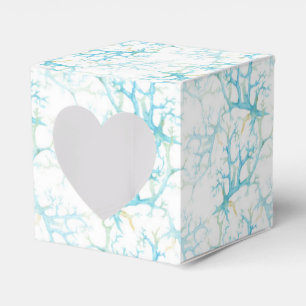 Blue and Yellow Seaweed and Coral Nautical Favour Box