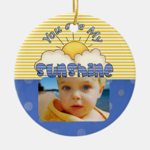 Blue and Yellow Sunshine Ornament