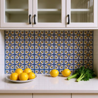 💛💙 Blue and yellow, symmetrical Azulejos