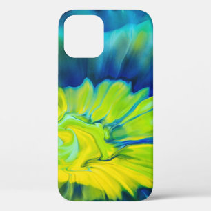 Blue and Yellow Tie Dye iPhone 12 Case