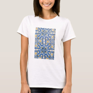 Blue and yellow tile, Portugal T-Shirt
