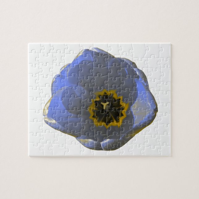 Blue and Yellow Tulip Puzzle (Horizontal)