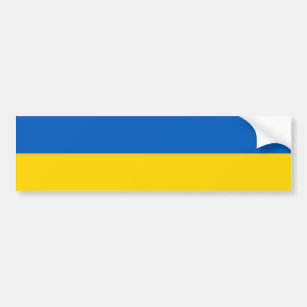 Blue and Yellow Ukraine  Bumper Sticker