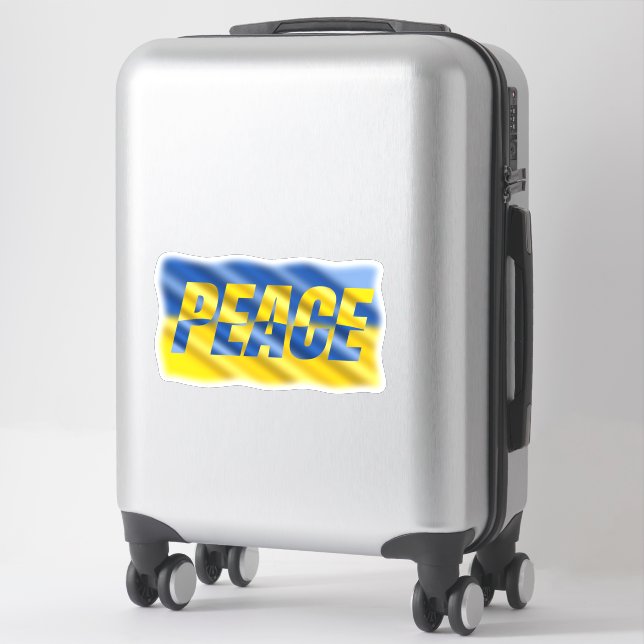 Blue and Yellow Ukraine inspirations peace no war (Suitcase)
