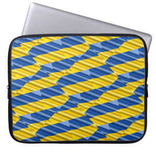 Blue and Yellow Ukraine Inspired peace anti war Laptop Sleeve
