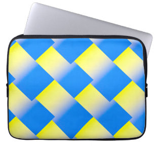 Blue and Yellow Ukraine Inspired peace anti war Laptop Sleeve