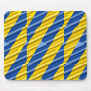 Blue and Yellow Ukraine Inspired peace anti war Mouse Pad
