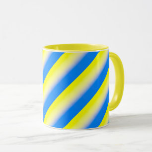Blue and Yellow Ukraine Inspired peace anti war Mug
