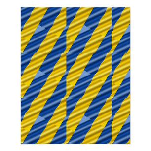 Blue and Yellow Ukraine Inspired peace anti war Poster