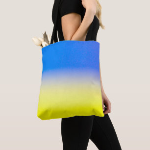 Blue and Yellow Ukraine Inspired peace anti war Tote Bag