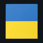 Blue and Yellow Ukraine  Notepad<br><div class="desc">Blue and yellow Ukraine flag notepad.</div>