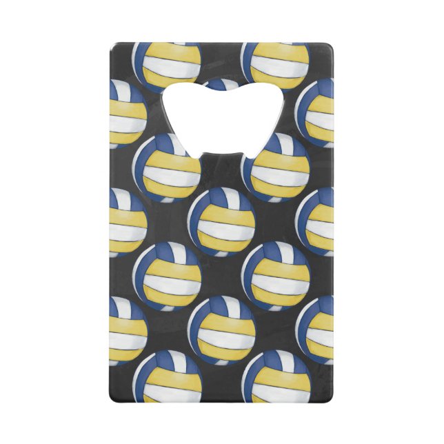 Blue and Yellow Volleyball Patterns (Front)