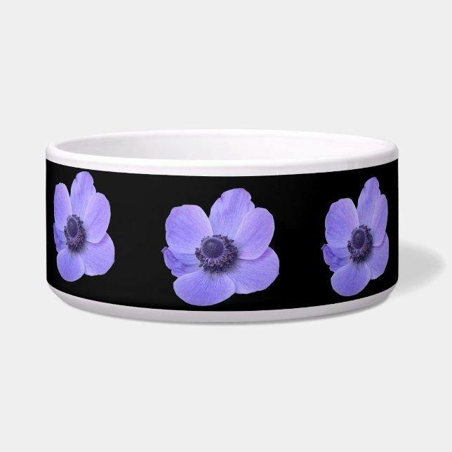 Blue Anemone Dog Bowl (Front)