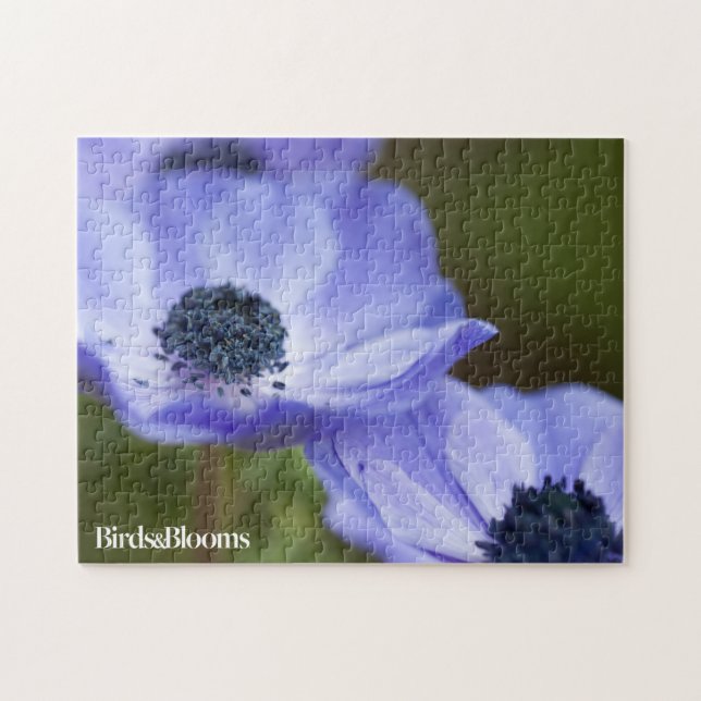 Blue Anemone Jigsaw Puzzle (Horizontal)