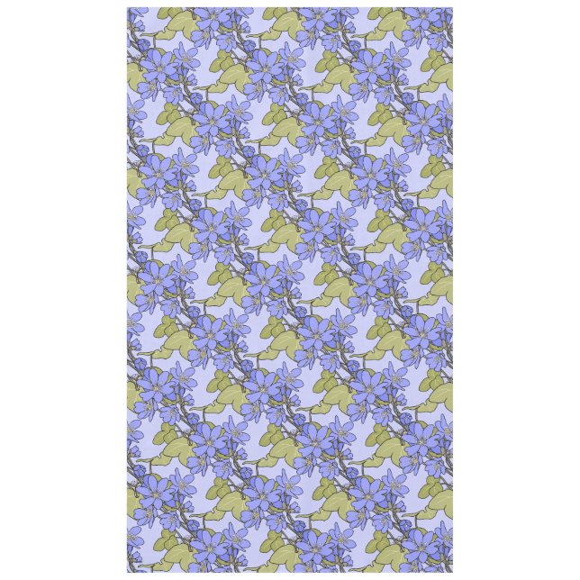 Blue Anemones Tablecloth (Front)