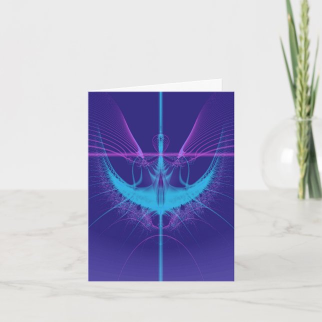 Blue Angel Birthday Card (Front)