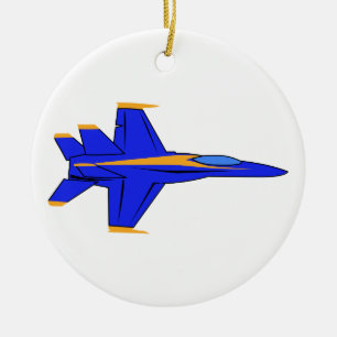 Blue Angel Ceramic Tree Decoration