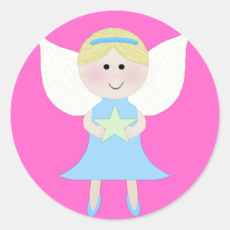 blue angel classic round sticker