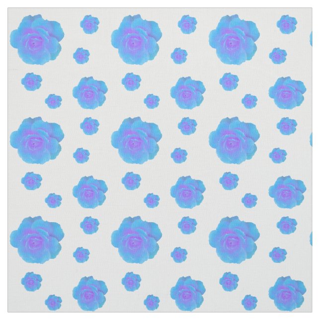 Blue Angel Rose Fabric (Swatch)