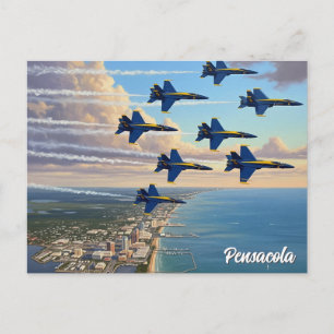 Blue Angels at Pensacola Florida Postcard