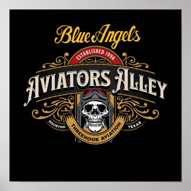 Blue Angels - Aviators Alley Small Poster (Front)