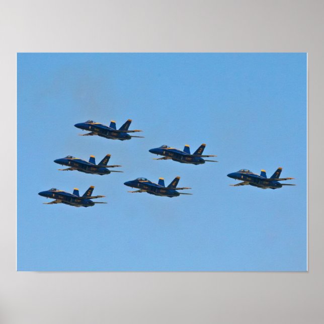 Blue Angels Delta Formation Poster (Front)