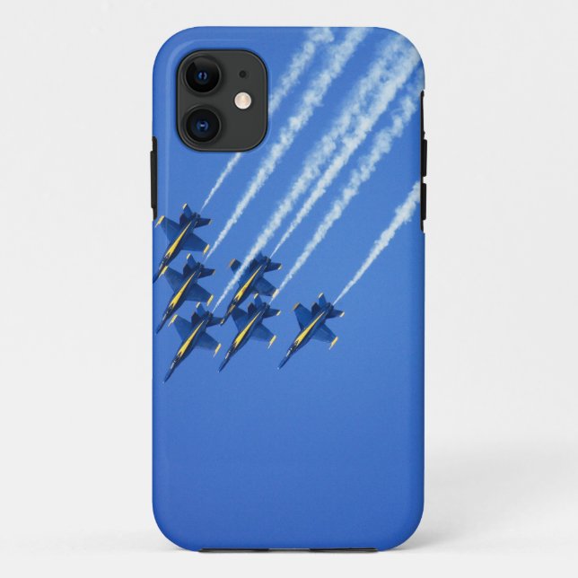 Blue Angels flyby during 2006 Fleet Week 2 Case-Mate iPhone Case (Back)