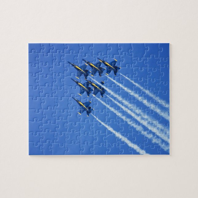 Blue Angels flyby during 2006 Fleet Week 2 Jigsaw Puzzle (Horizontal)